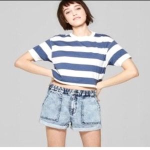 wild fable • striped crop top